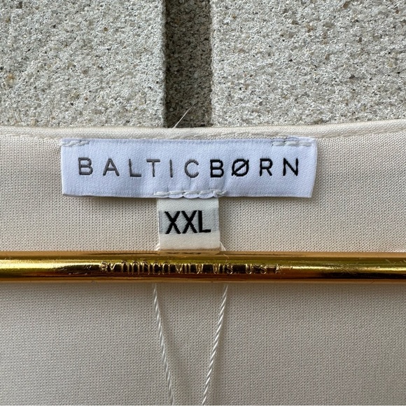 NWT Baltic Born Poppy Satin Midi Dress Cream Ivory - Picture 5 of 14